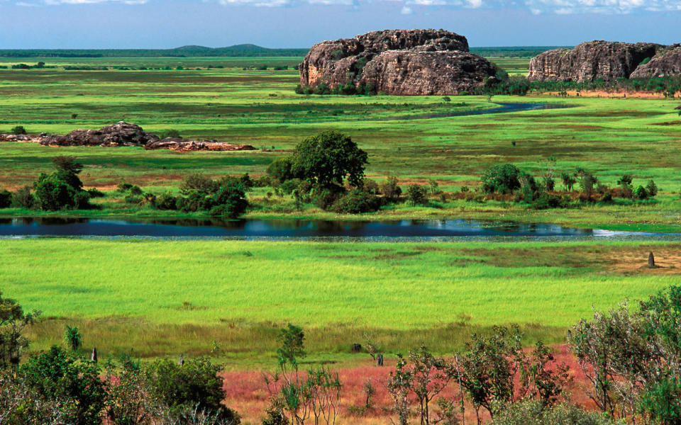 Flood plains and wetland area in Kakadu National Park.