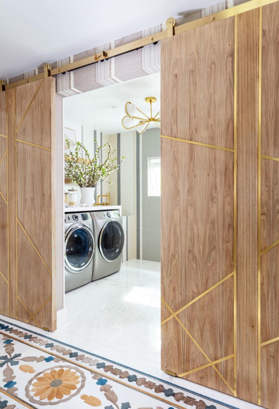 "Laundry Meets Luxe" by HW Interiors