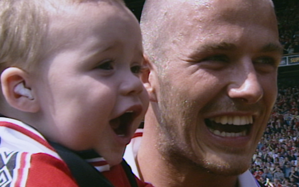 David Beckham and his eldest son, Brooklyn