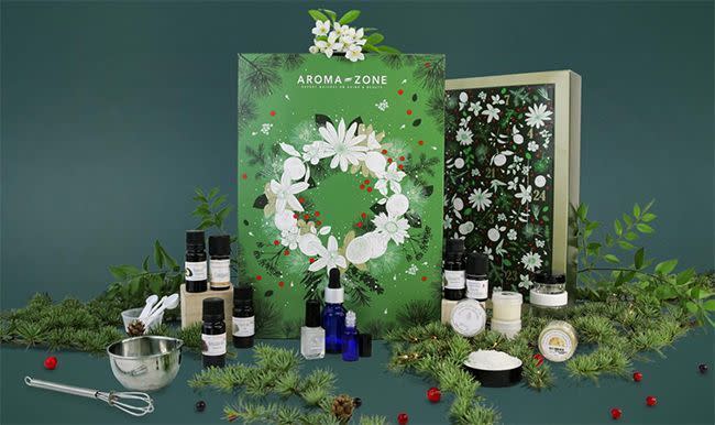 Le calendrier de l'Avent Cosmétique Maison Aroma-Zone 2021.