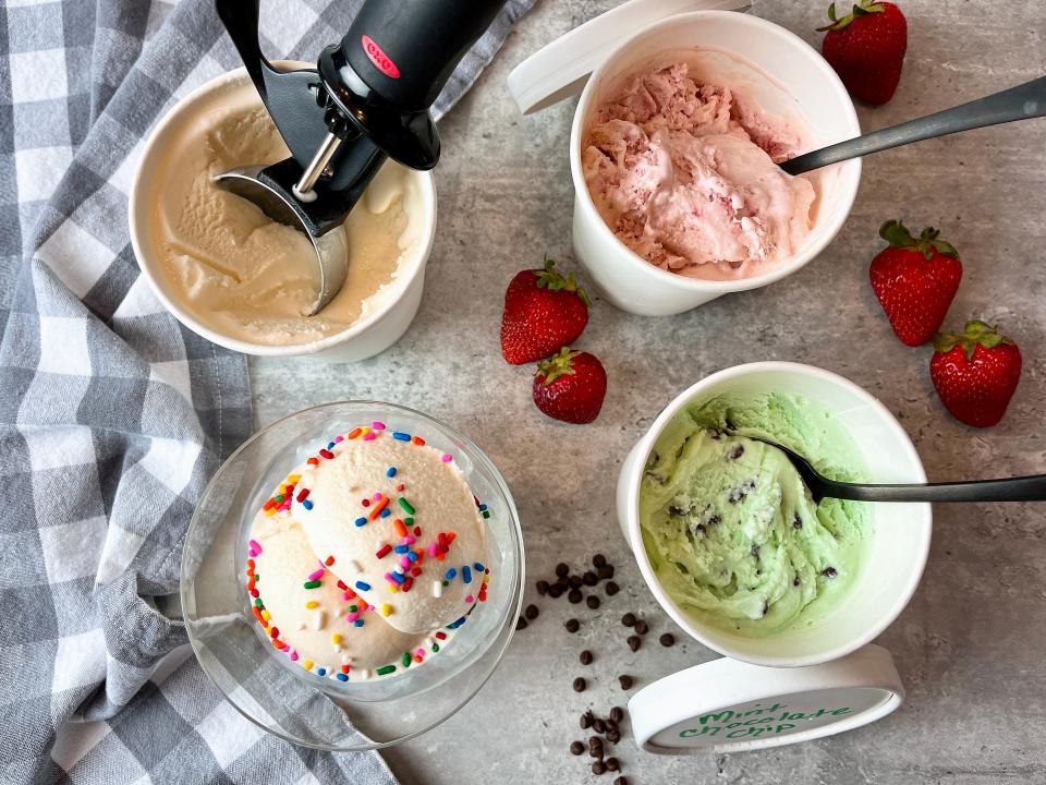 Make your own ice cream, no churning needed.