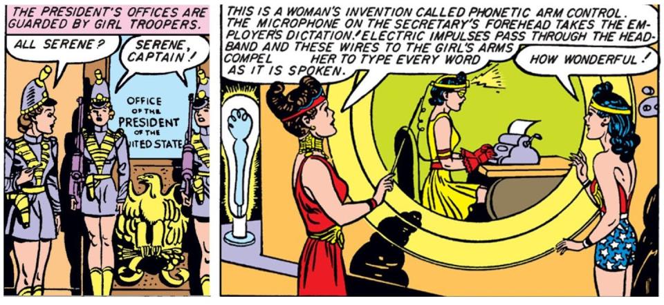 ‘Wonder Woman for President,’ story from Wonder Woman, January 1944. DC Universe Infinite