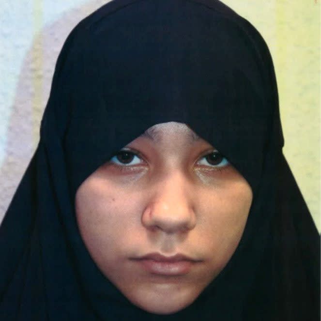 Safaa Boular, who was found guilty of plotting to carry out terrorist acts in 2017 when she was 17