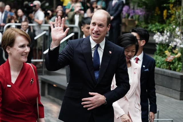 The Prince of Wales greets wellwishers as he arrives at Jewel Changi Airport in Singapore, ahead of the third annual Earthshot Prize Awards ceremony. 