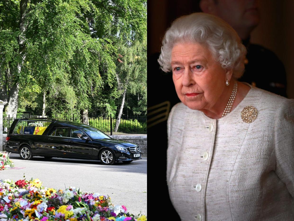 The coffin carrying the body of Queen Elizabeth II began its journey to London.