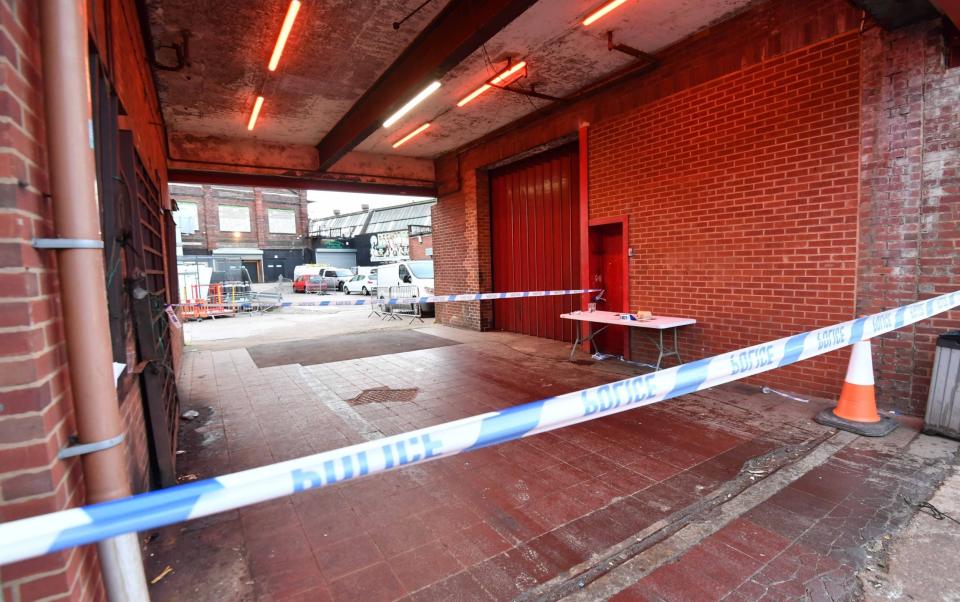 A cordoned-off area at the club in Digbeth - Darren Quinton/Birmingham Live/BPM Media