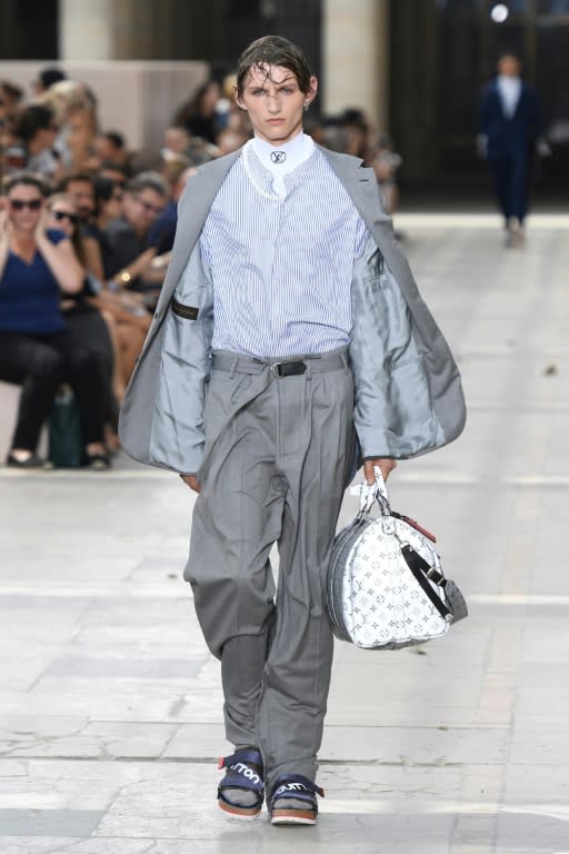 Louis Vuitton was among the designers dragging the sock and sandal combo back from fashion oblivion