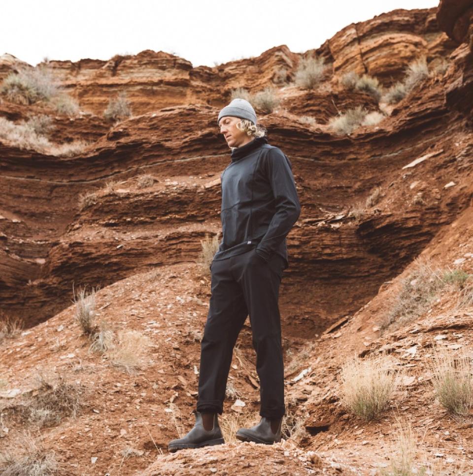 The Advect hoodie and Disperse men's pant.