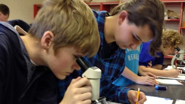 Sanofi Biogenius Canada is a science-based intiative that provides grants to schools in an effort to create more interest in science, technology, engineering and mathematics. (Steve Bruce/CBC - image credit)