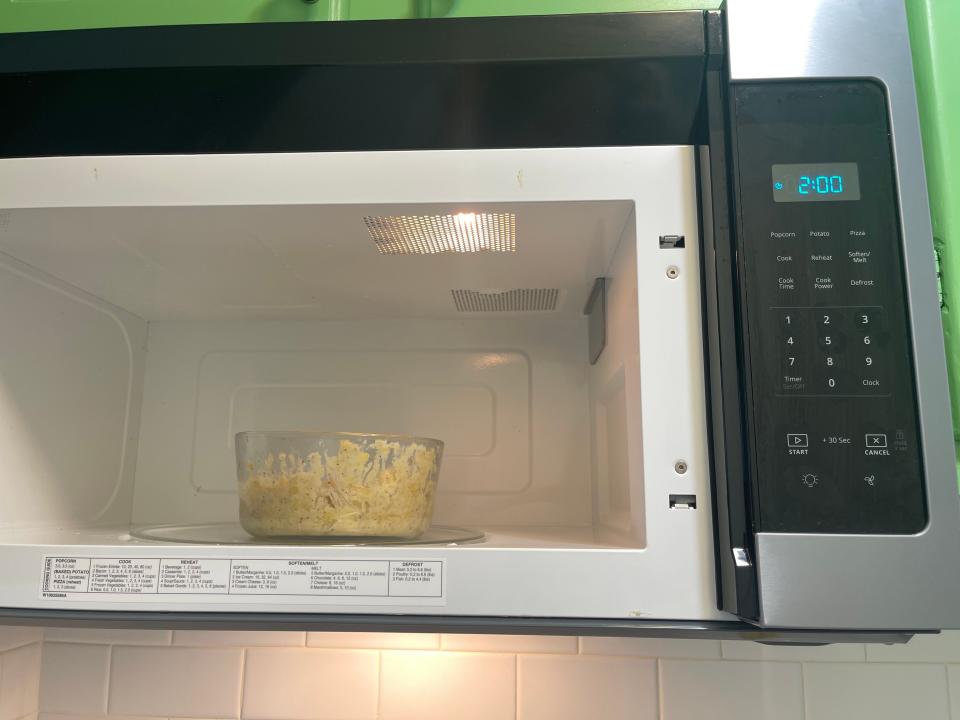 mashed potatoes in microwave