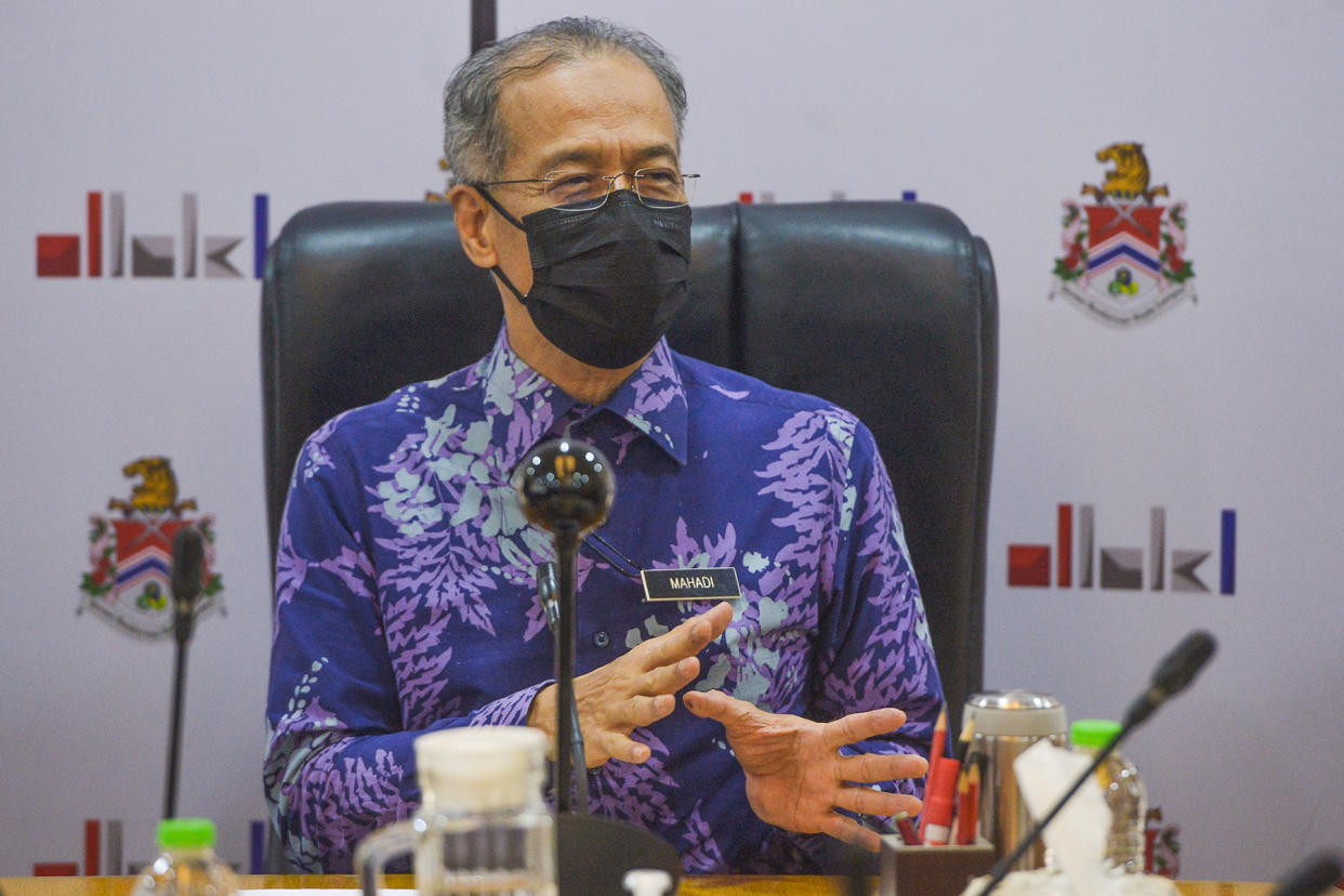 Kuala Lumpur mayor Datuk Seri Mahadi Che Ngah speaks during an interview with Malay Mail on September 30, 2021. — Picture by Miera Zulyana