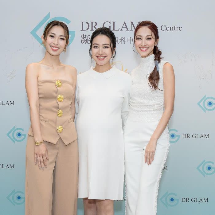 Tracy Chu, seen here with Grace Chan (right), is days away from giving birth