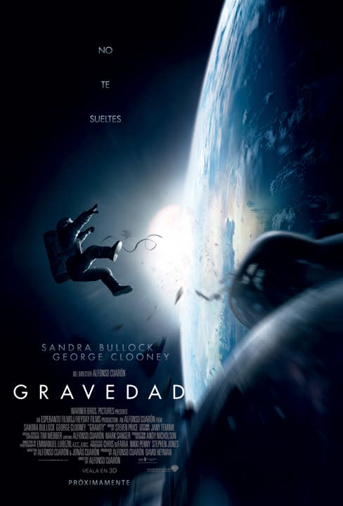 Póster oficial de la película Gravedad