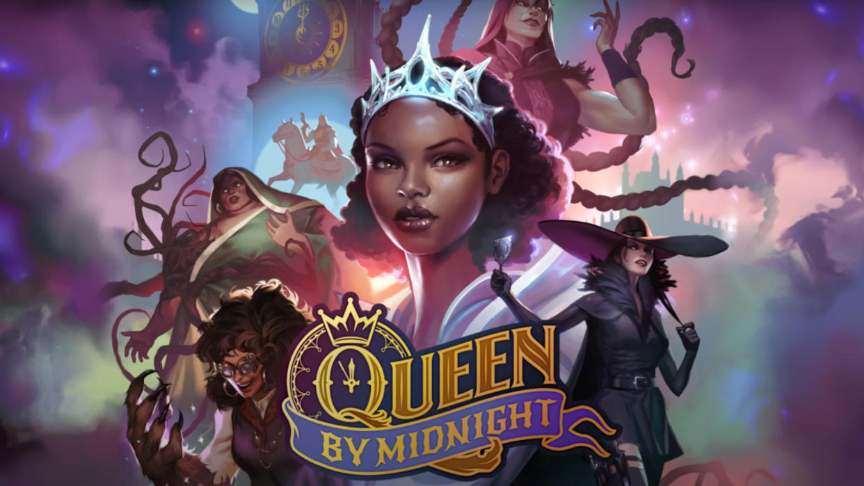  Artwork for Queen by Midnight that shows off the playable princesses 