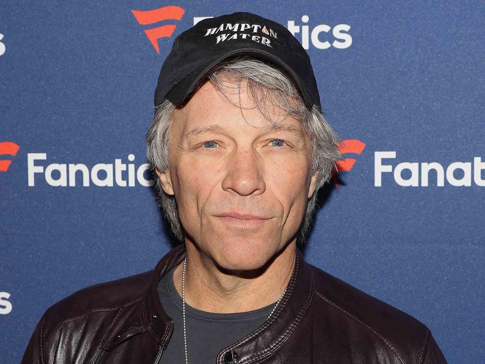 <p>Tasos Katopodis/Getty </p> Jon Bon Jovi appears at the Fanatics Super Bowl Party at the College Football Hall of Fame on January 5, 2019