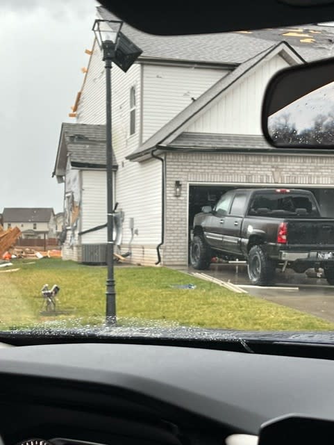 Storm damage along Tylertown Road in Clarksville (Courtesy: Kerianna Mullins)