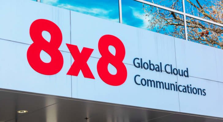 A photo of A Building stating "8x8 Global Communications