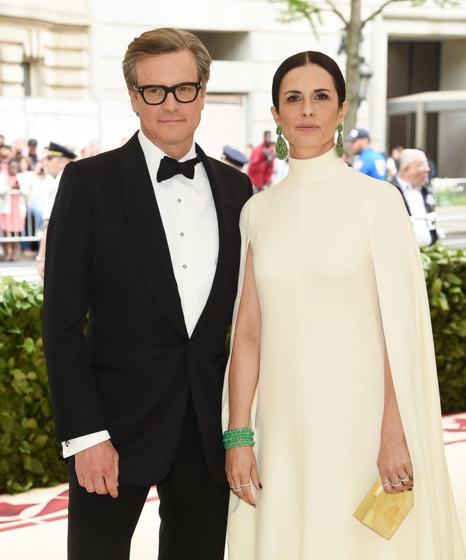 Colin Firth and Livia Giuggioli