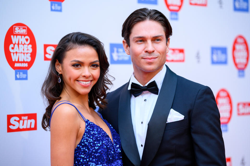 Vanessa Bauer and Joey Essex are among the favourites to win Dancing On Ice 2023. (WireImage)