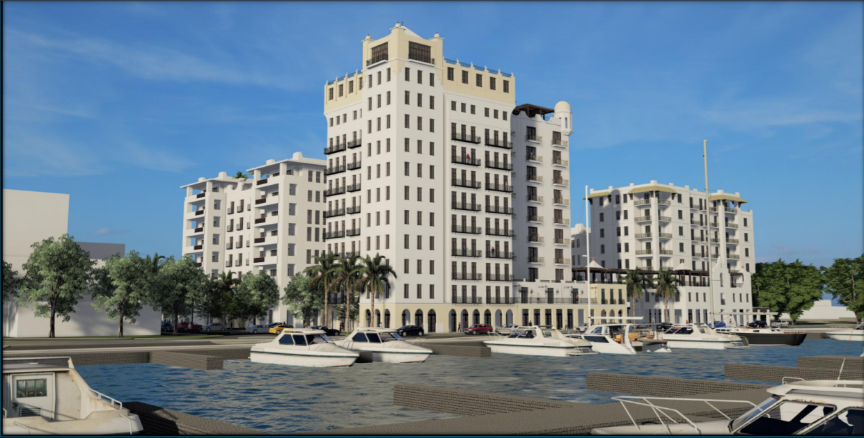 Renderings show the proposed King's Landing development in Fort Pierce on the former H.D. King Power Plant site.