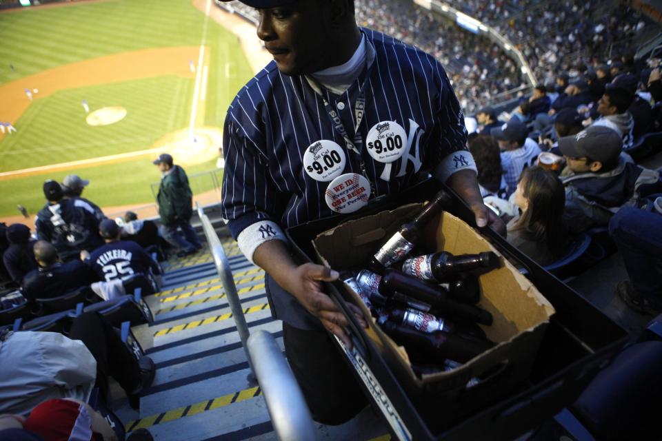 beer vendor baseball stadium