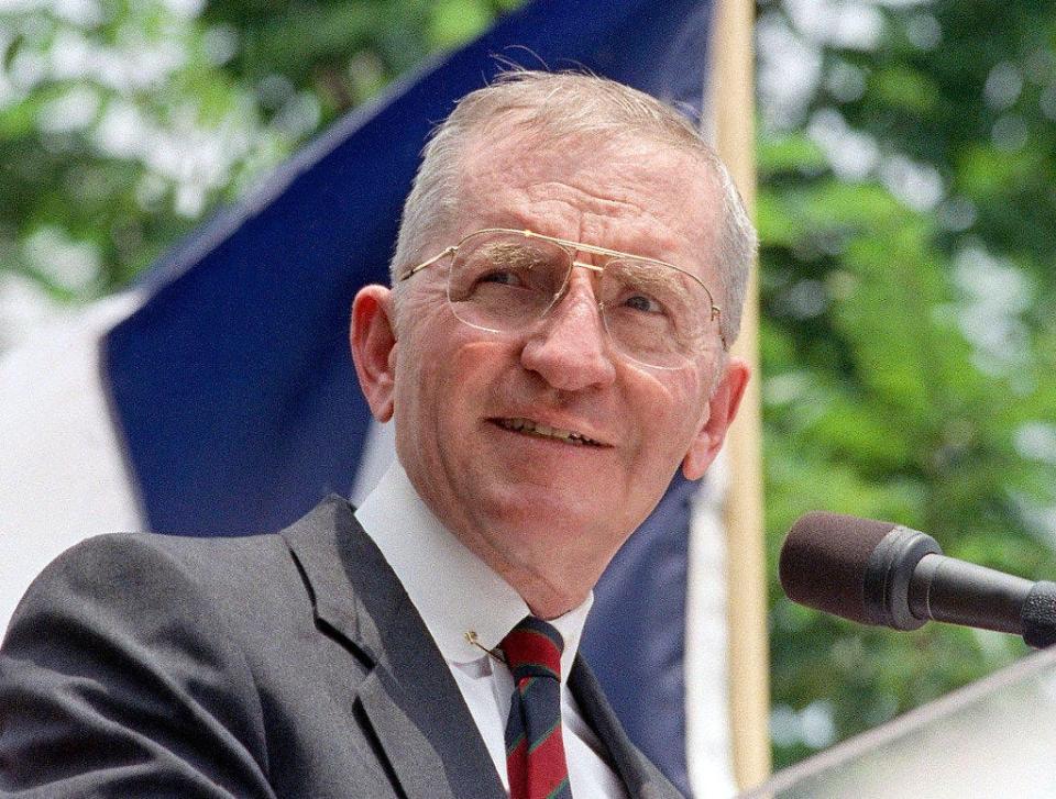 Independent candidate H. Ross Perot received enough of the popular vote in his 1992 and 1996 runs for president to change the political landscape, but he didn't receive any electoral votes.