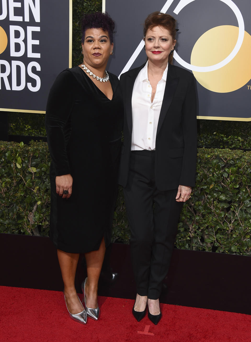 Rosa Clemente and Susan Sarandon in Saint Laurent