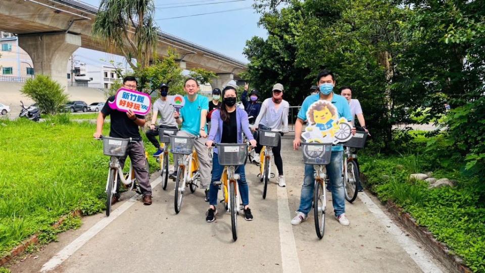 響應世界自行車日， 竹縣府六月三日邀民眾騎單車漫遊竹東河濱公園，活動完全免費。（記者彭新茹翻攝)