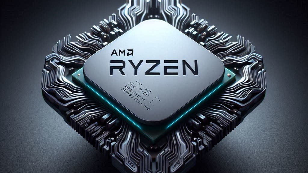  A rendered image of an AMD Ryzen CPU. 