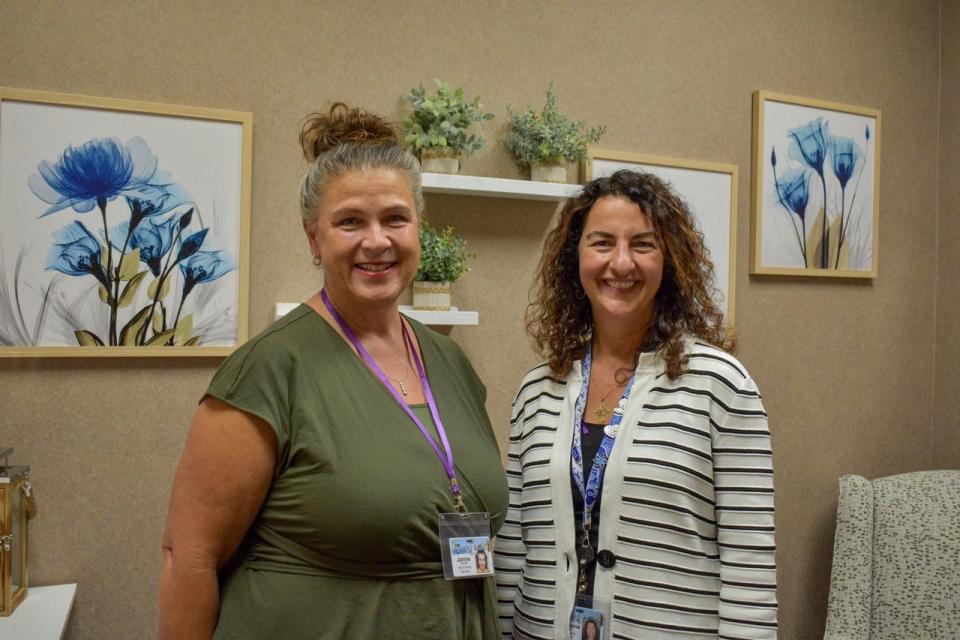 Janine Sanders, the Administrator for the Child/Adult Protective Services division of DJFS, left, and Ottawa County DJFS Director Stephanie Kowal are trying to spread the word about the urgent need for foster homes in Ottawa County.