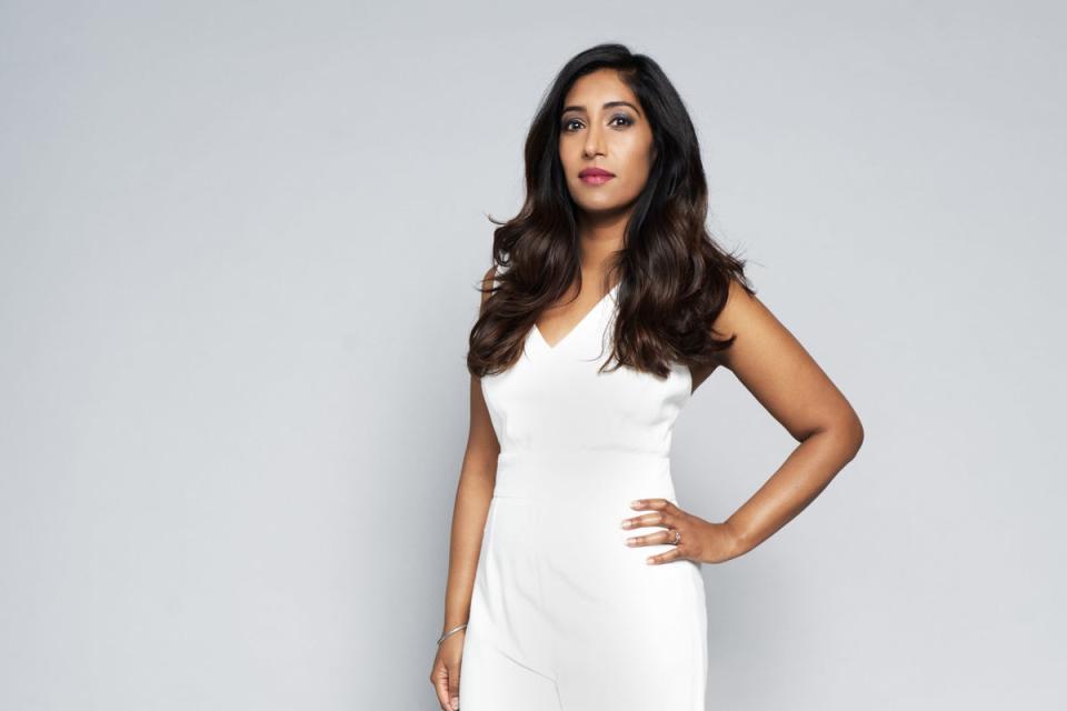 Before baby: Daheley was a size 8 in 2019 (Joseph Sinclair/BBC)