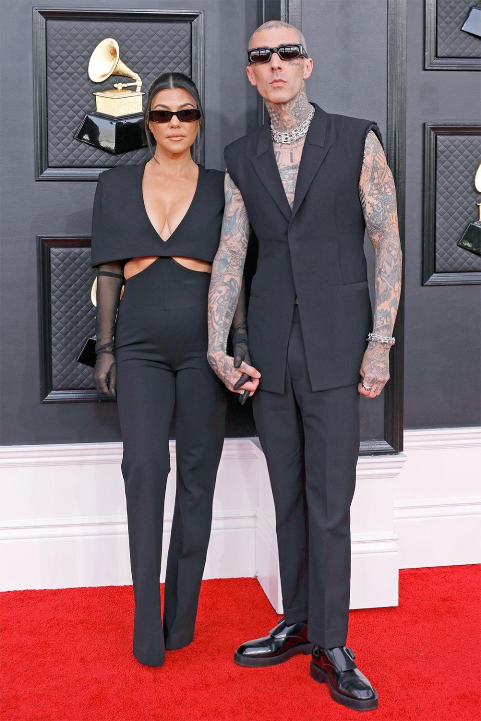 Kourtney Kardashian and Travis Barker