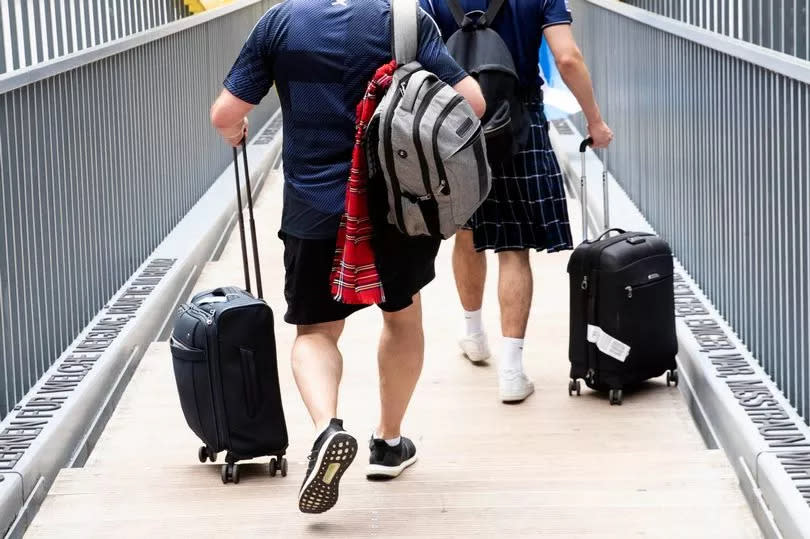 Scotland Fans Head home