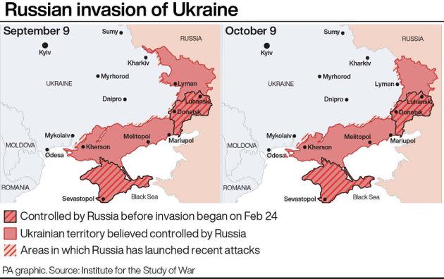 Russian invasion of Ukraine (Photo: PA Graphics via PA Graphics/Press Association Images)