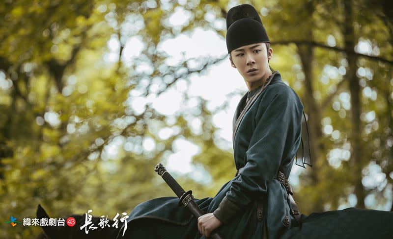 劉宇寧在劇裡還要會騎馬。（圖／緯來戲劇台提供）