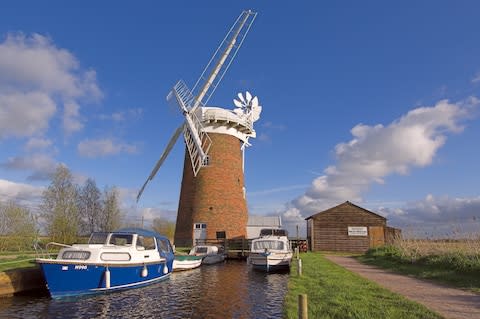 The windmill at Horsey Broads - Credit: Getty