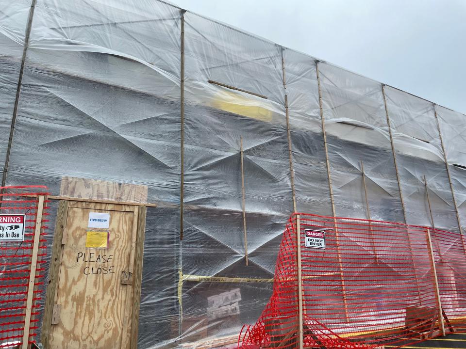 Construction continues on a new Five Below retail store at Mount Pocono Plaza on Friday, Jan. 13, 2023.