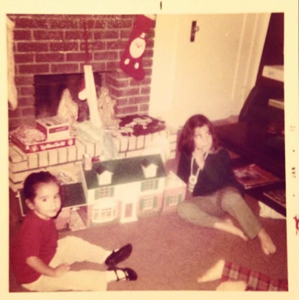 Kristina Byington, right, shown with cousin Anita Byington on Christmas, 1971, says the two were more like sisters than cousins.