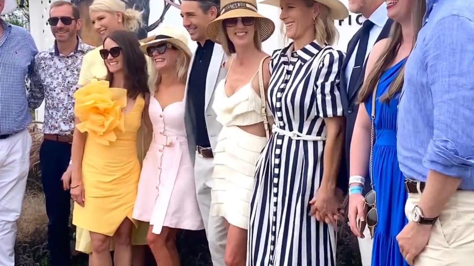 Zara Tindall radiated beauty in a striped tea dress