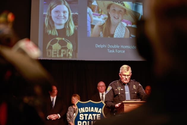 Indiana State Police Superintendent Doug Carter speaks - Credit: Jeremy Hogan/SOPA Images/LightRocket/Getty Images