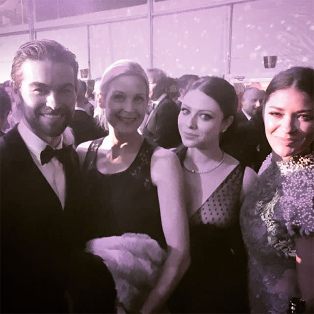 Chace Crawford, Kelly Rutherford, Michelle Trachtenberg and Jessica Szohr.