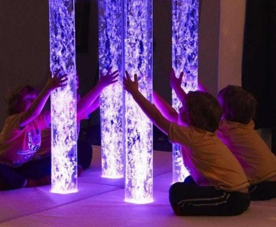 The Port Authority of New York and New Jersey unveils a sensory room at Newark Liberty International Airport on Dec. 18. The facility was designed to help travelers on the autism spectrum deal with the chaos of travel.
