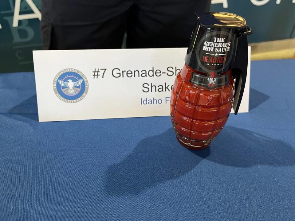 It may only be hot sauce, but that doesn’t mean you can take it on a plane. This hot sauce from confiscated by the TSA in Idaho in 2023.