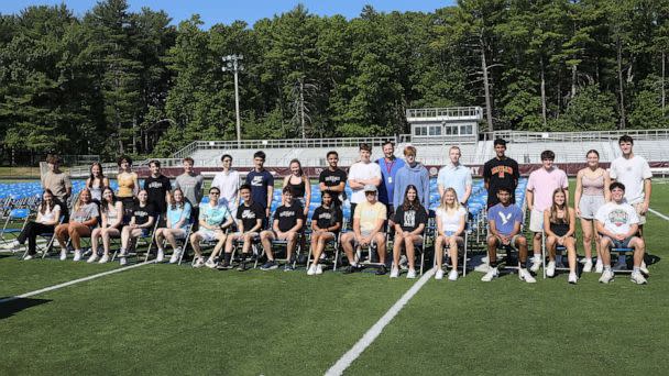 PHOTO: The graduating class of 2023 at Westford Academy in Massachusetts included 16 sets of twins and one set of triplets. (William Stair)