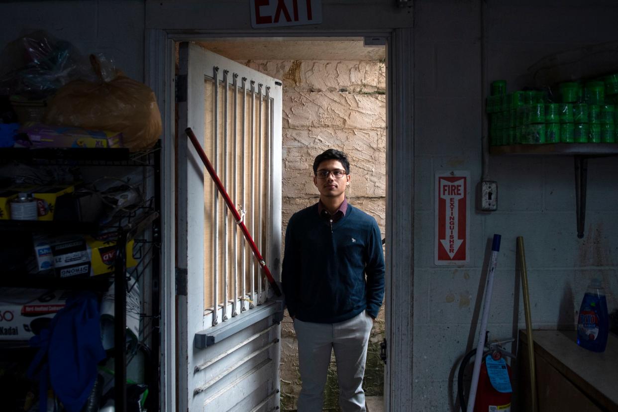 Everest International Grocery in Lancaster, Pa., is run by the family of Dilli Subedi, 23.