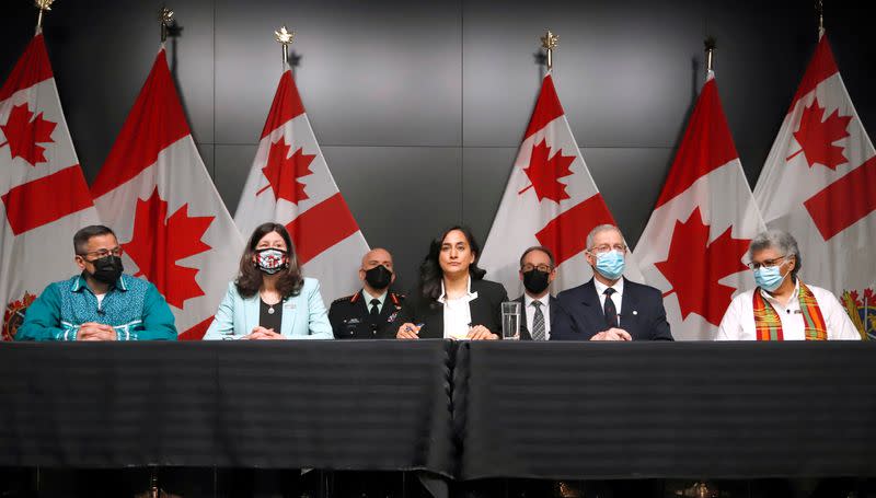 Canada's Defence Minister Anand speaks in Ottawa