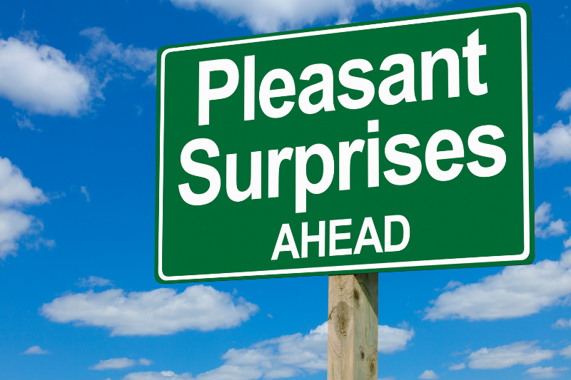 Pleasant Surprises Ahead