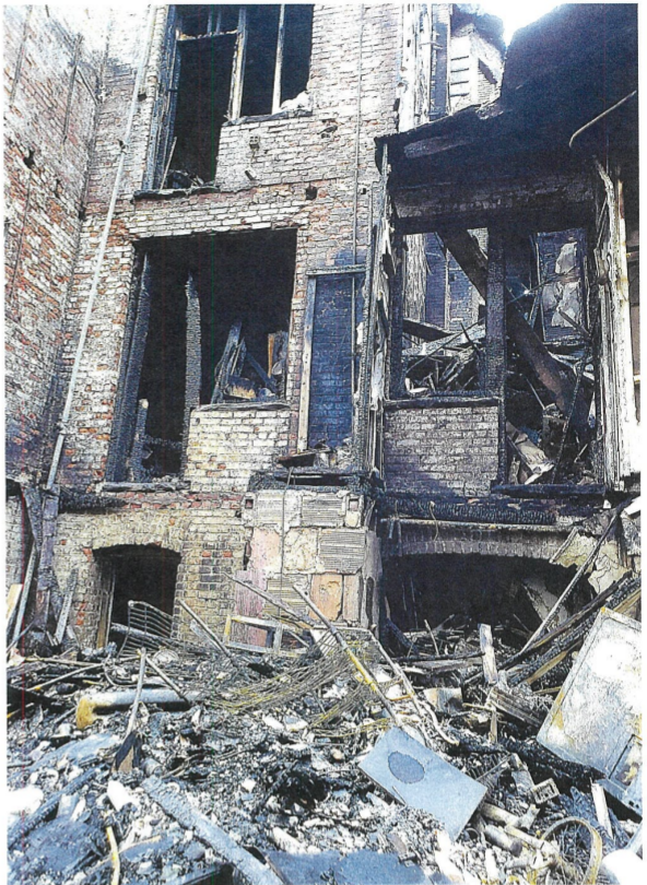 City records show the building at 81 Elliott Avenue after a 5-alarm fire destroyed the building on Christmas Day, 2021.