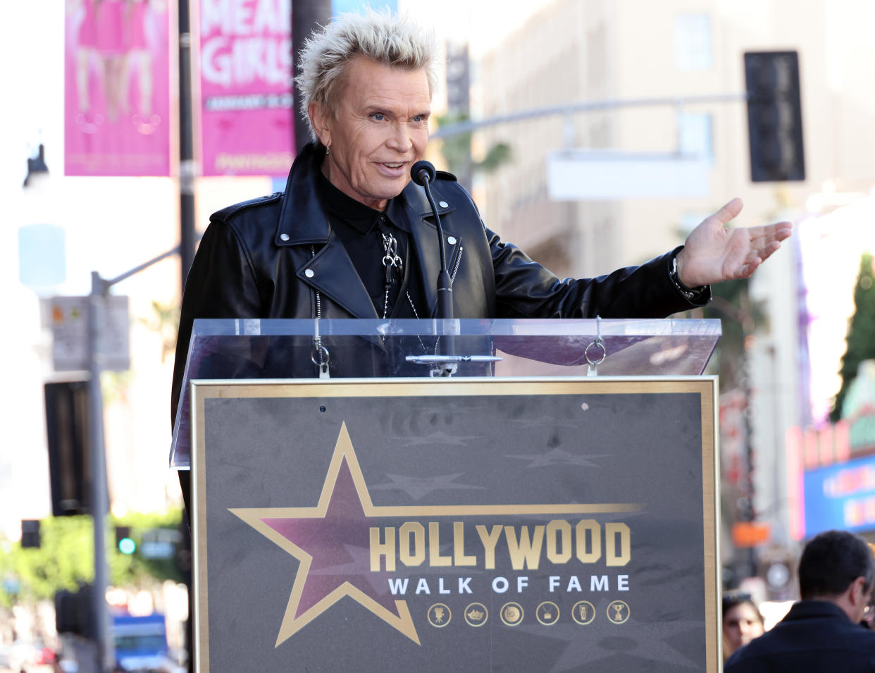Billy Idol is honored with a Star on the Hollywood Walk of Fame on January 06, 2023 in Hollywood, California. (David Livingston / Getty Images)