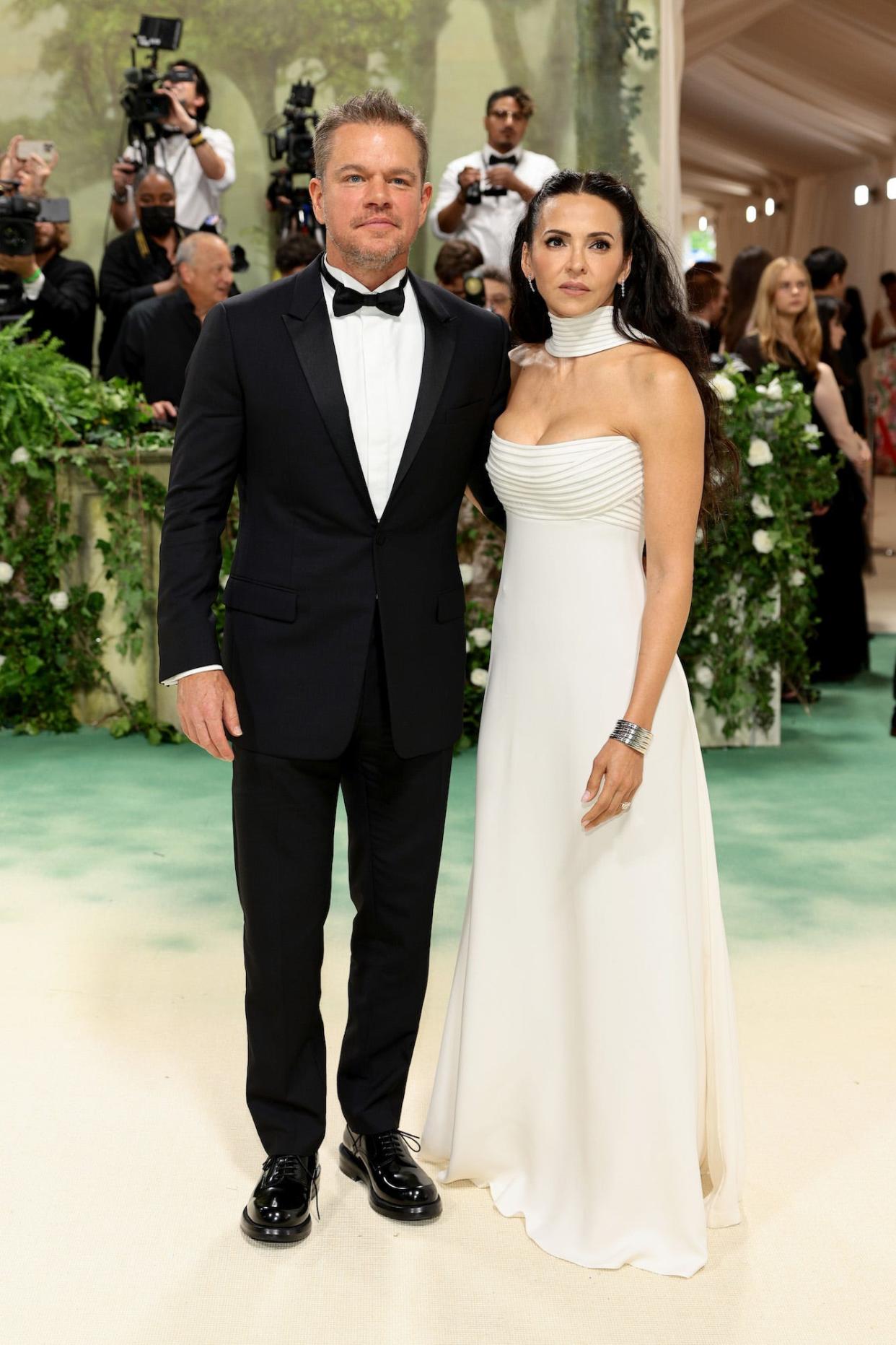 Matt Damon and Luciana Damon attend the 2024 Met Gala.